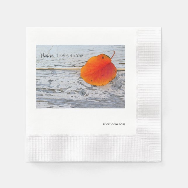 Guardanapo De Papel Feliz Traços para você (Frente)