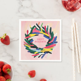 Guardanapo De Papel Felizes Feriados Negros Férias Férias Férias Féria