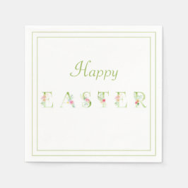 Guardanapo De Papel Felz pascoa Floral