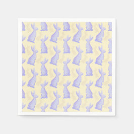 Guardanapo De Papel Felz pascoa - Padrão de Violet Bunny