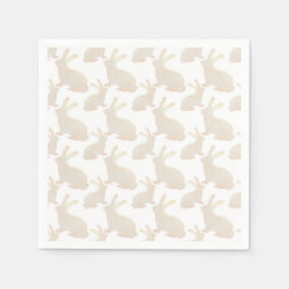 Guardanapo De Papel Felz pascoa - padrão do coelhinho Dourado