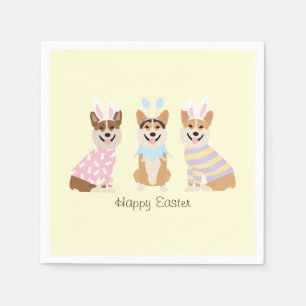 Guardanapo De Papel Felz pascoa Pembroke Welsh Corgi