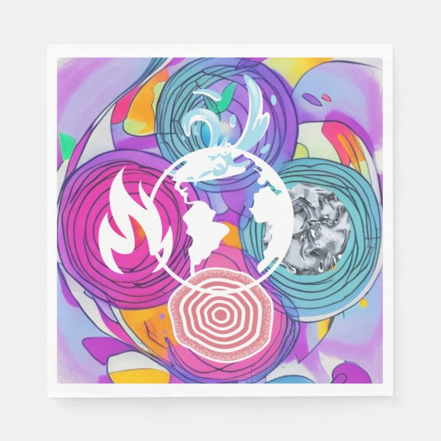 Guardanapo De Papel Feng Shui (Frente)