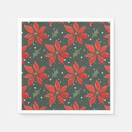 Guardanapo De Papel Feriado Clássico de Poinsetta