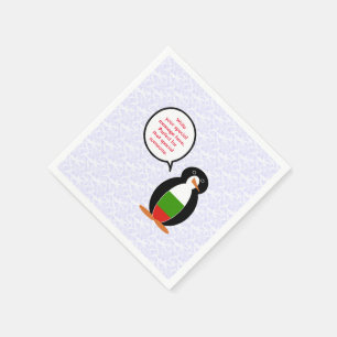 Guardanapo De Papel Feriado da Bandeira Búlgara Sra. Pinguim Conversan