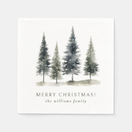 Guardanapo De Papel Feriado de Árvore de Natal escandinavo