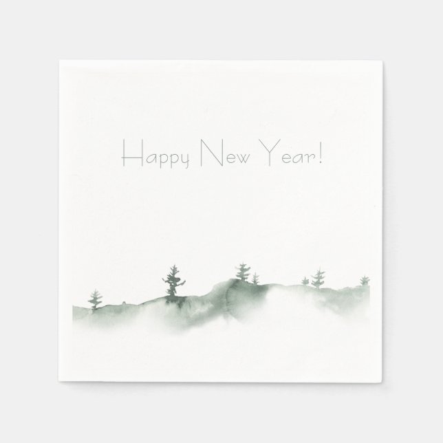 Guardanapo De Papel Feriado de inverno de neve (Frente)