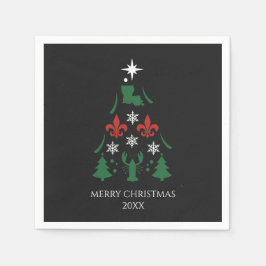 Guardanapo De Papel Feriado de Natal da Louisiana Cajun