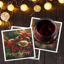 Guardanapo De Papel Feriado de Natal de Poinsettias