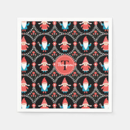 Guardanapo De Papel Feriado de Natal Gnomo