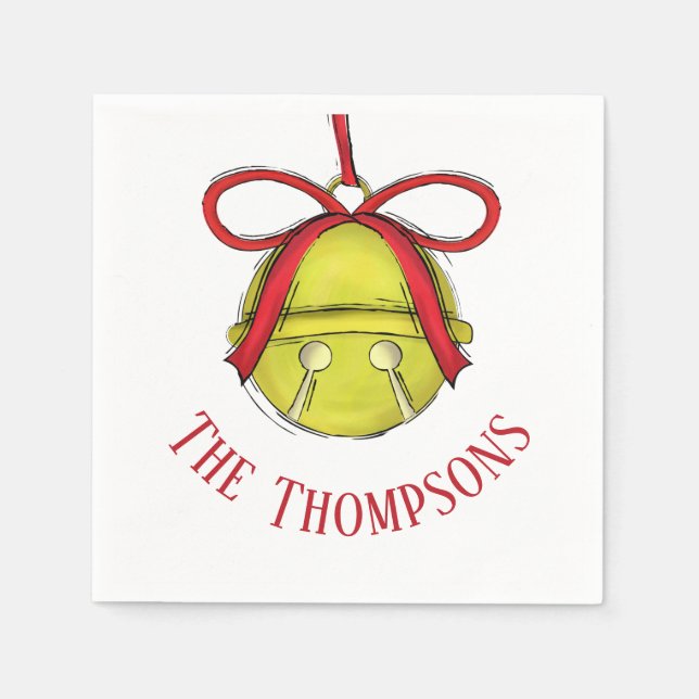 Guardanapo De Papel Feriado Feriado Legal, Natal Personalizado (Frente)