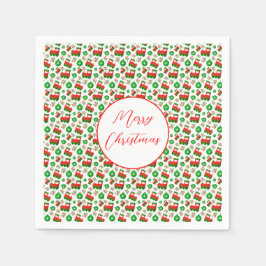 Guardanapo De Papel Feriado Festivo Festivo Festivo de Natal Verde Ver