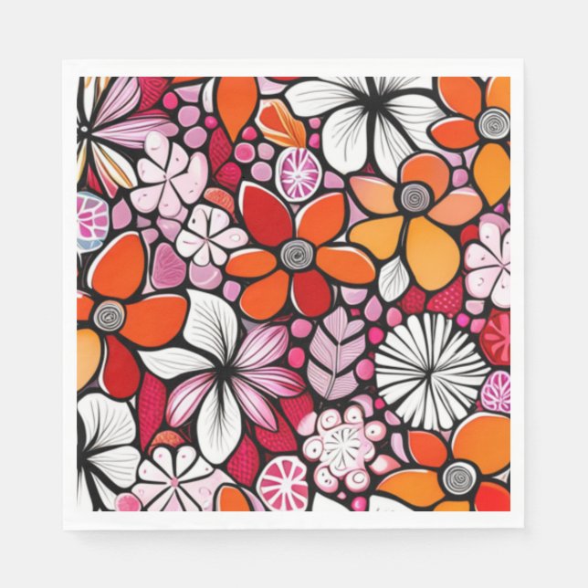 Guardanapo De Papel Feriado Havaiano (Frente)