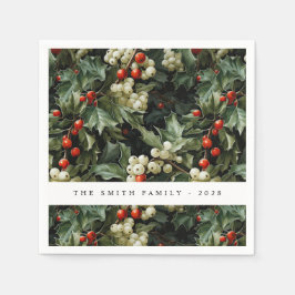 Guardanapo De Papel Feriado Verde Tradicional