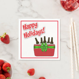 Guardanapo De Papel Feriados Felizes Da Cerveja Do Gato De Gelo