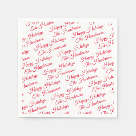 Guardanapo De Papel Feriados Felizes Personalizados