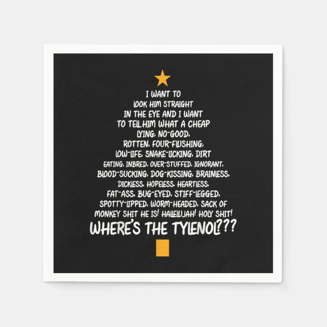 Guardanapo De Papel Férias de Natal - Árvore de Natal (Frente)