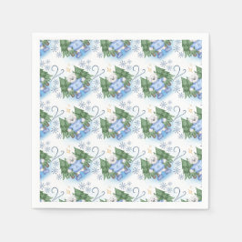 Guardanapo De Papel Férias de Natal dos Ursos Polares Festivos