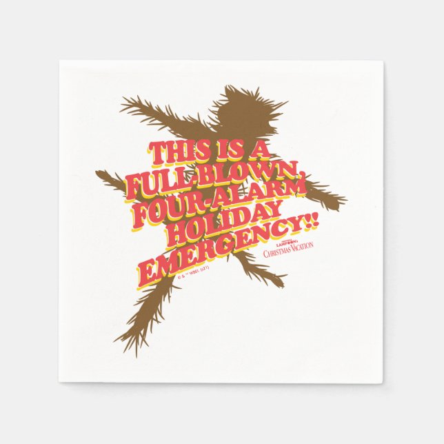 Guardanapo De Papel Férias de Natal | Emergência de Feriado de Quatro  (Frente)