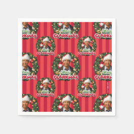 Guardanapo De Papel Férias de Natal | Padrão Clarkmas Feliz