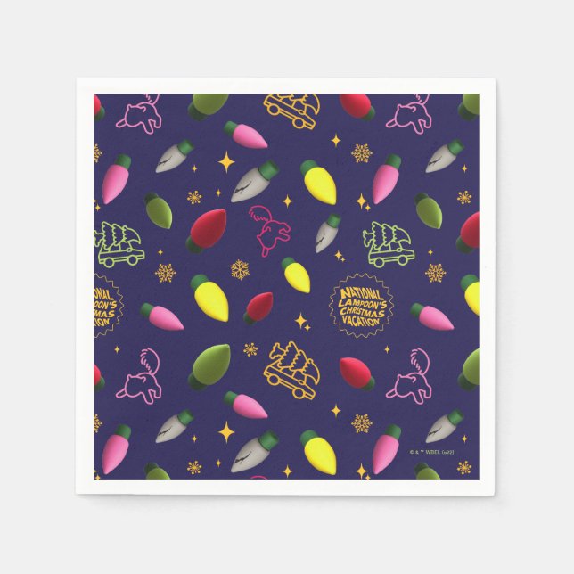 Guardanapo De Papel Férias de Natal | Padrão de férias (Frente)