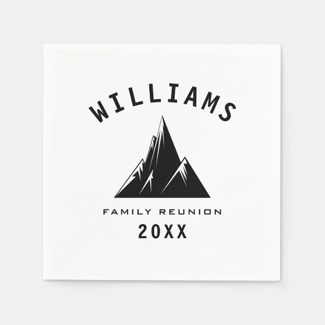 Guardanapo De Papel Férias de Verão Divertidas Camping Nature Family S (Frente)