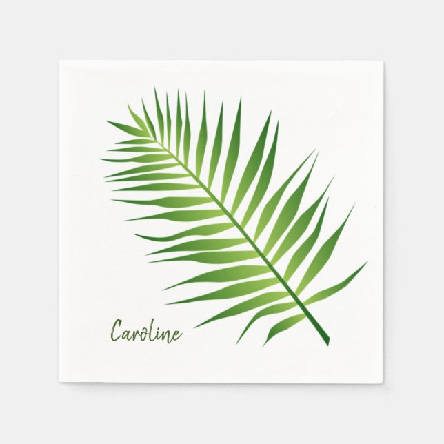 Guardanapo De Papel Fern Frond Design Paper Napkins (Frente)