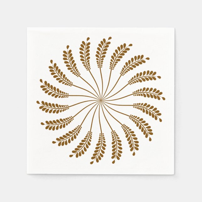 Guardanapo De Papel Fern Leaf Cyclone Napkins (Frente)