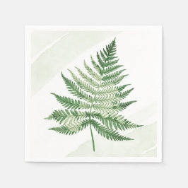 Guardanapo De Papel Fern Verde Minimalista