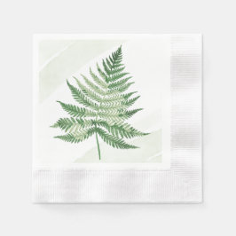 Guardanapo De Papel Fern Verde Minimalista