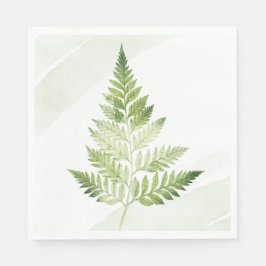 Guardanapo De Papel Fern Verde Minimalista
