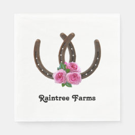 Guardanapo De Papel Ferraduras e Rosas