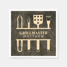 Guardanapo De Papel Ferramentas de Churrasco Clássicas Grillmaster Fau