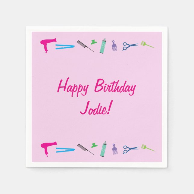 Guardanapo De Papel Ferramentas de hairstyle 2 (Frente)