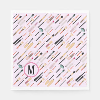 Guardanapo De Papel Ferramentas de Maquiagem de Beleza Elegante Person