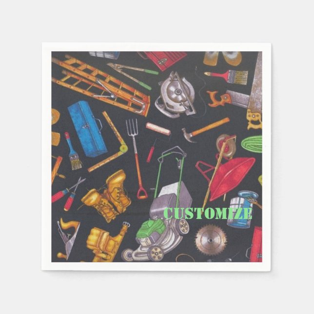 Guardanapo De Papel Ferramentas para Casa e Jardim Napkins (Frente)