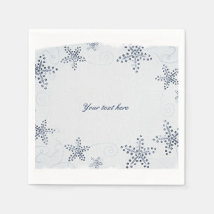 Guardanapo De Papel Festa Blue Beach Elegante de Starfish & Sequins