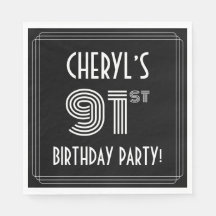 festa de aniversário 91rua: Estilo de Deco de Arte