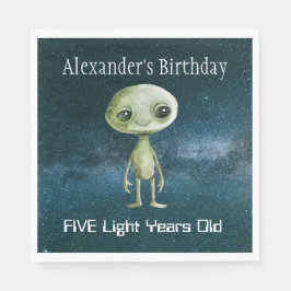 Guardanapo De Papel Festa de aniversário alienígena