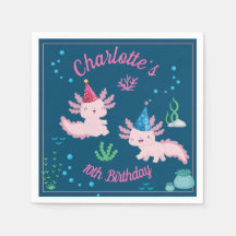 Festa de aniversário Axolotl feliz