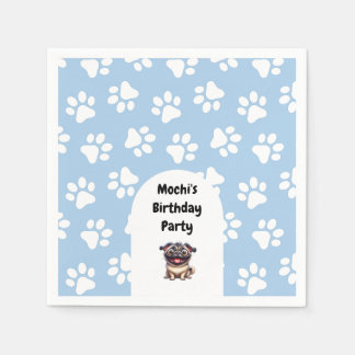 Guardanapo De Papel Festa de aniversário azul-escura