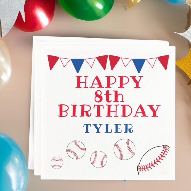 Guardanapo De Papel Festa de aniversário Bola de Bandeira Bloco de Bei (Criador carregado)