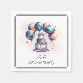 Guardanapo De Papel Festa de aniversário Celestial de Astrologia Cósmi