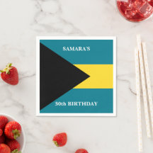 Festa de Aniversário com Bandeira das Bahamas
