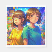 Festa de aniversário da Garota Gêmea Anime