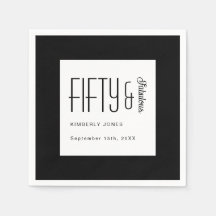 Festa de Aniversário de 50 Anos Moderna Cinquenta 