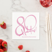 Festa de Aniversário de 80 Anos Moderna e Fabulosa