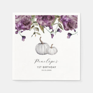 Guardanapo De Papel Festa de aniversário de Abóbora Rústica