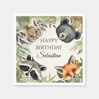 Guardanapo De Papel Festa de aniversário de animais de capoeira