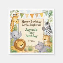 Festa de Aniversário de Animais de Safari em Aquar